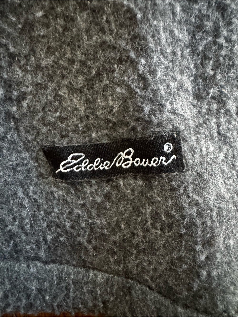 Vintage Eddie Bauer USA Fleece Balaclava Hood Gray One Size